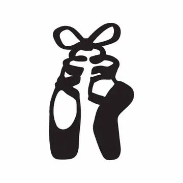 Ballet Girl Shoes Sign Sticker Decal