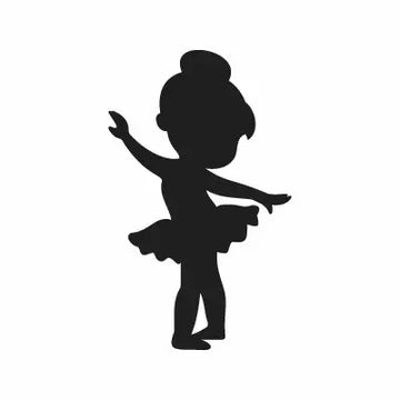 Ballet Girl Sign Sticker Decal