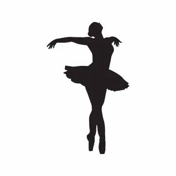 Ballet Girl Tutu Sign Sticker Decal
