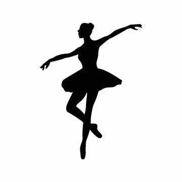 Ballet Girl Tutu Sign Sticker Decal