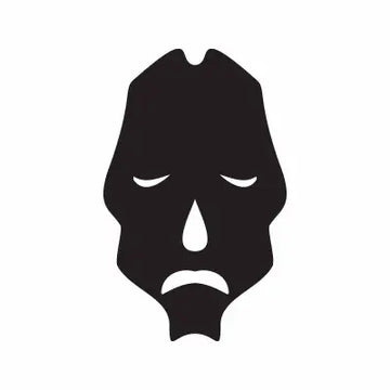 Tiki Mask Sign Sticker Decal