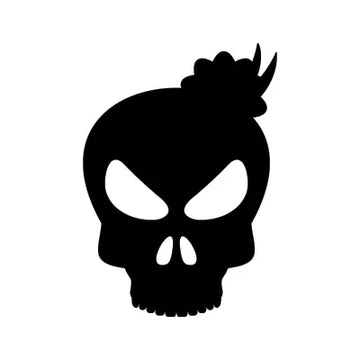 Skull Dead Bone Halloween Sign Sticker Decal